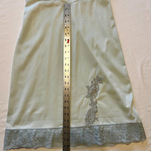Y2K GRUNGE VINTAGE SLIP PALE BLUE GREEN, SMALL - Picture 6 of 8